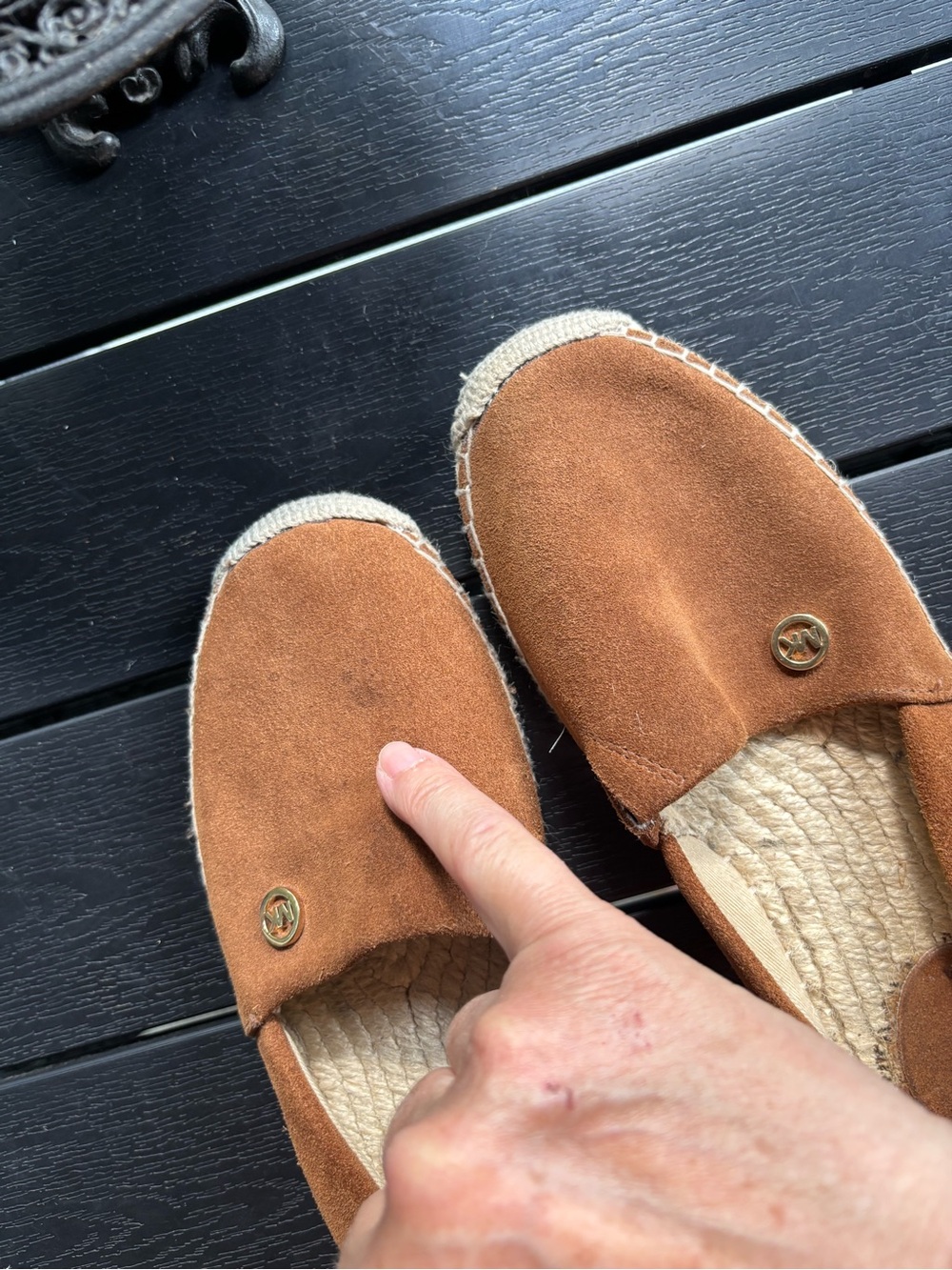 MICHAEL Michael Kors Chestnut Suede Espadrille Loafers - Picture 9 of 10
